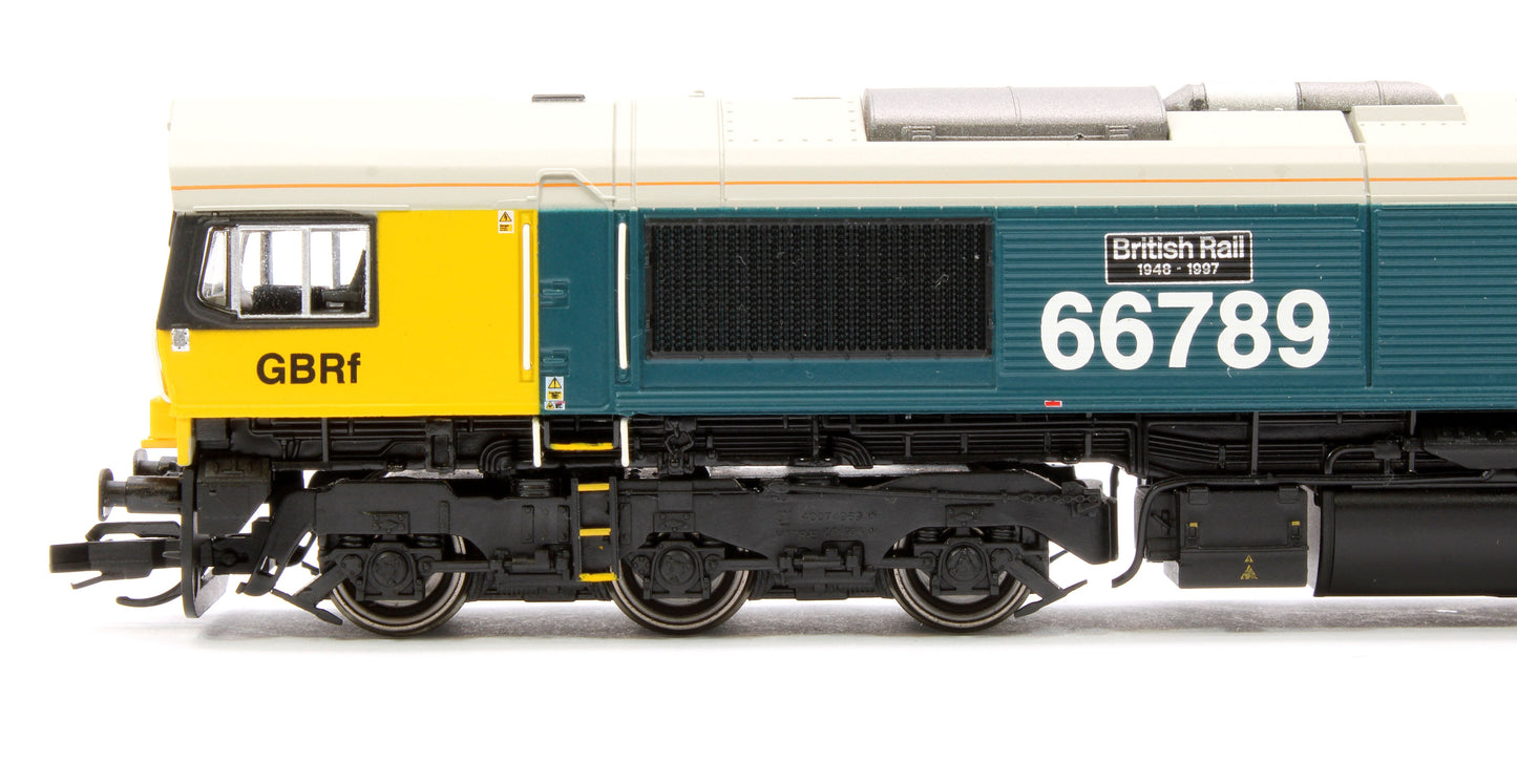 Pre-Owned Class 66 Co-Co 66789 'British Rail 1948-1997' GBRf Diesel Locomotive
