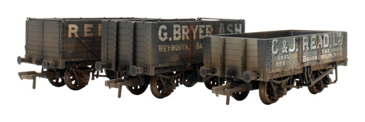 Pre-Owned 37-078K Set Of 3 S&DJR Plank Wagons (Exclusive Edition) - Weathered