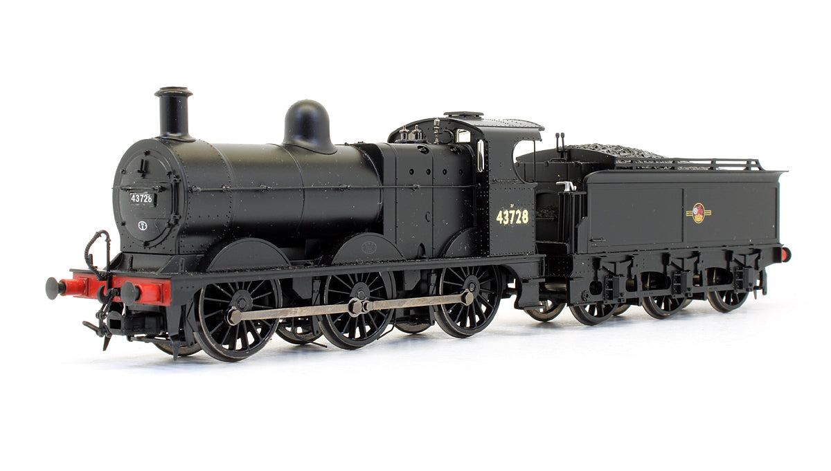 Pre-Owned Class 3F 43728 BR Black Late Crest Steam Locomotive - Renumbered