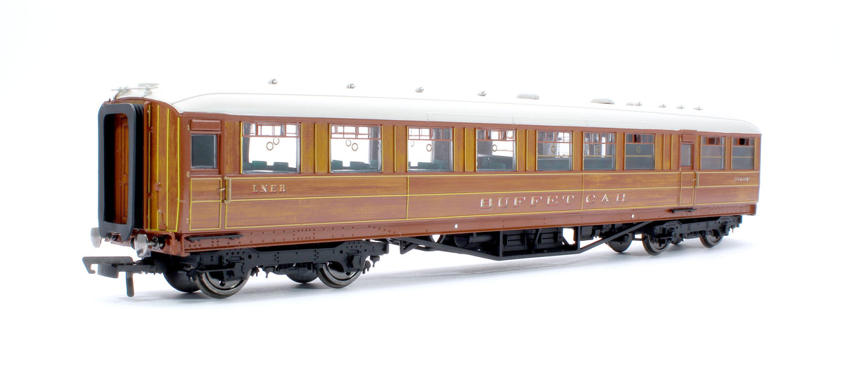 Pre-Owned LNER Gresley Corridor Teak Coaches Buffet No.21609