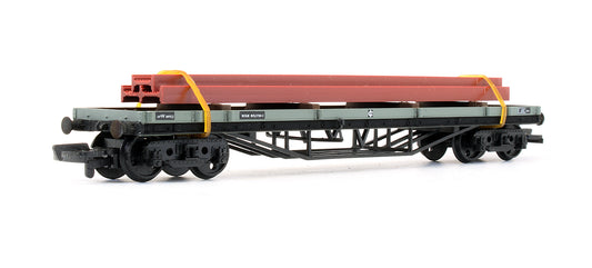 Pre-Owned 37416 Bogie Bolster Wagon BR - With Girder Load