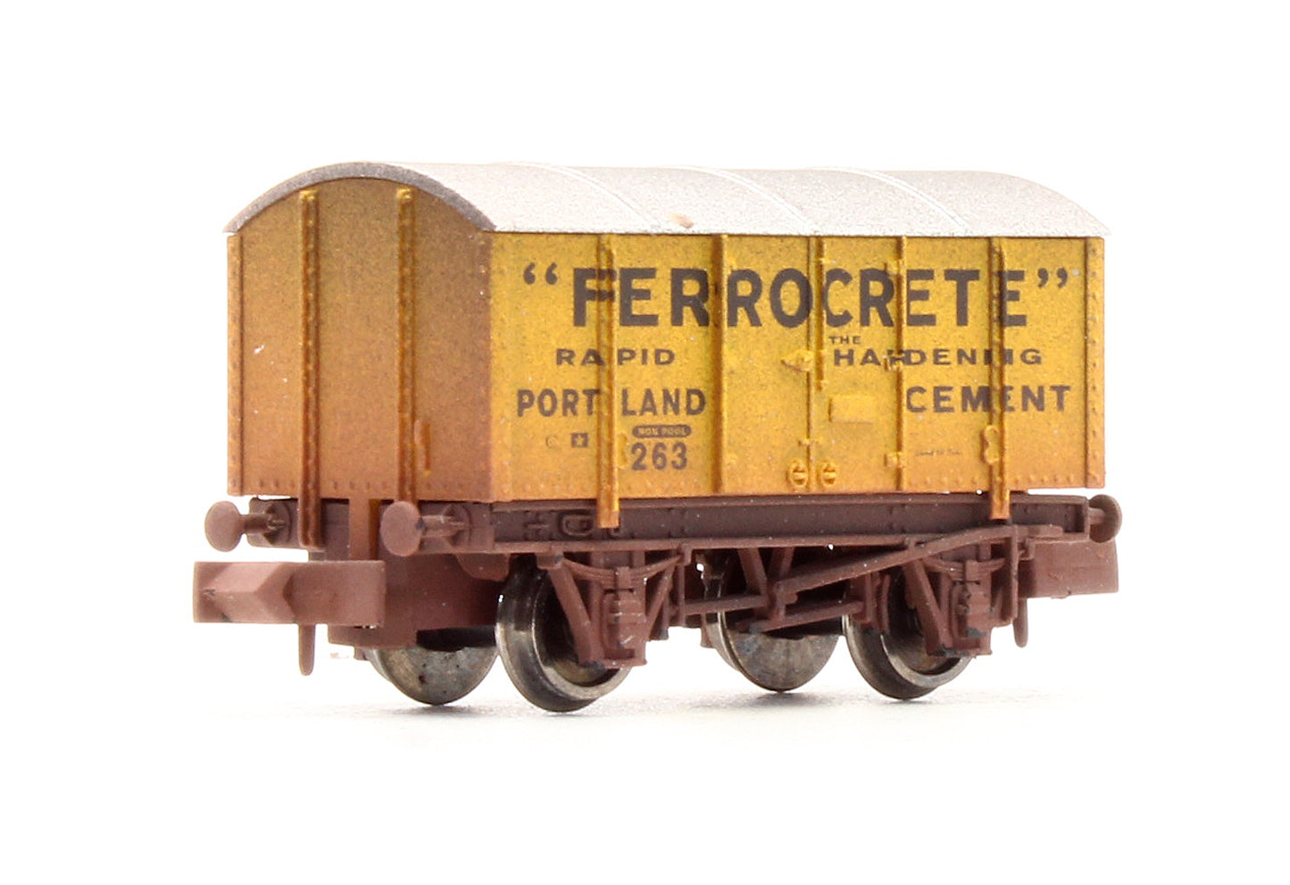 Pre-Owned ''Ferrocrete' Gunpowder Van No.263 - Weathered