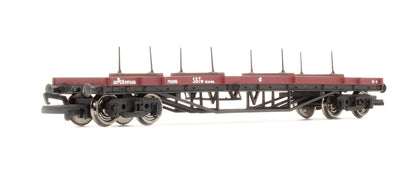 Pre-Owned 33-854 30 Ton Bogie Bolster Wagon S&T Gulf Red DB997653