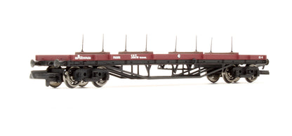 Pre-Owned 33-854 30 Ton Bogie Bolster Wagon S&T Gulf Red DB997653