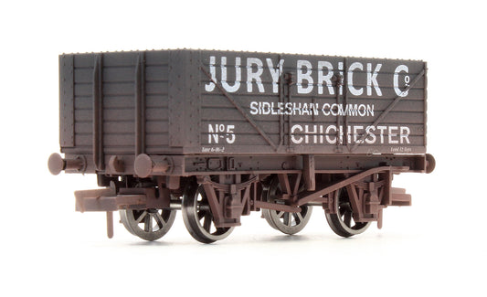 Pre-Owned 7 Plank Wagon 'Jury Brick Co' No.5 - Weathered