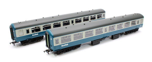 Pre-Owned Mk2 TSO Two Coach Set Blue & Grey Scotrail No.5392 & 5270 (KMRC Exclusive)