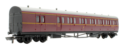 Pre-Owned 937321 57' 60' Suburban 'B' Set Coach BR Lined Maroon 'W6447W'