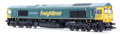 TT3031M Freightliner Class 66 Derek W Johnson MBE 66619 Diesel Locomotive