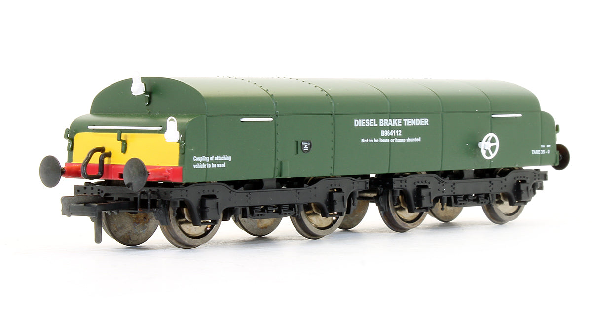 Pre-Owned BR Diesel Brake Tender B964112 BR Green Small Yellow Panels