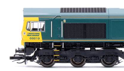 TT3031M Freightliner Class 66 Derek W Johnson MBE 66619 Diesel Locomotive