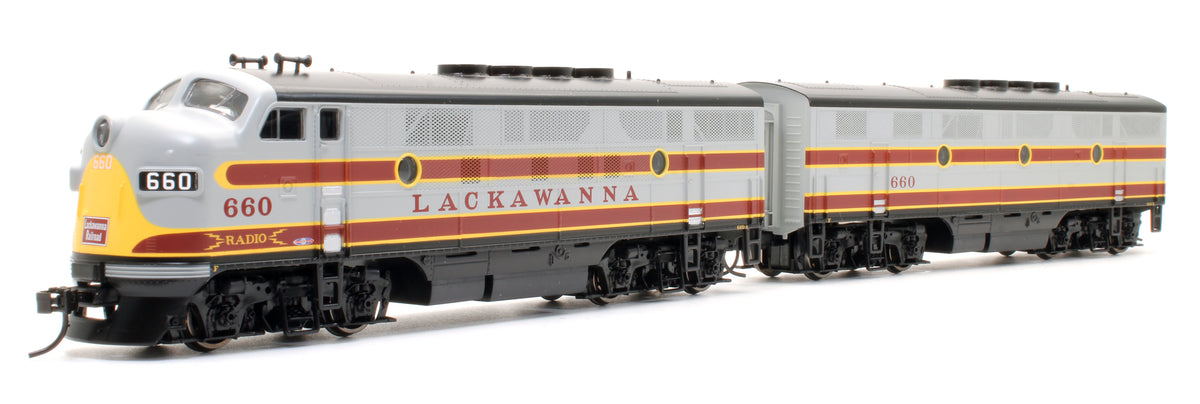 Pre-Owned EMD F3A-B Set 'Delaware, Lackawanna & Western' Diesel Locomotive - Road #660A/B