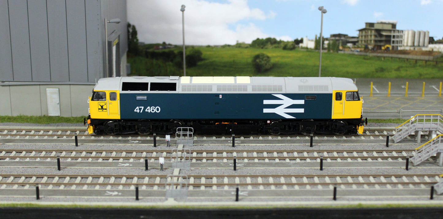 CM-47460-LL-SF Class 47 BR Blue Large Logo No.47460 Diesel Locomotive - DCC Sound
