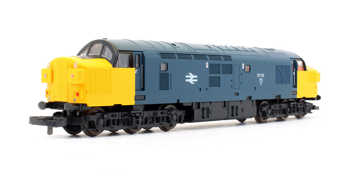 Pre-Owned BR Blue With Wrap Round Yellow Ends Class 37112 Diesel Locomotive