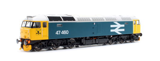 CM-47460-LLW Highly Detailed Premium Weathered Class 47 BR Blue Large Logo No.47460 Diesel Locomotive