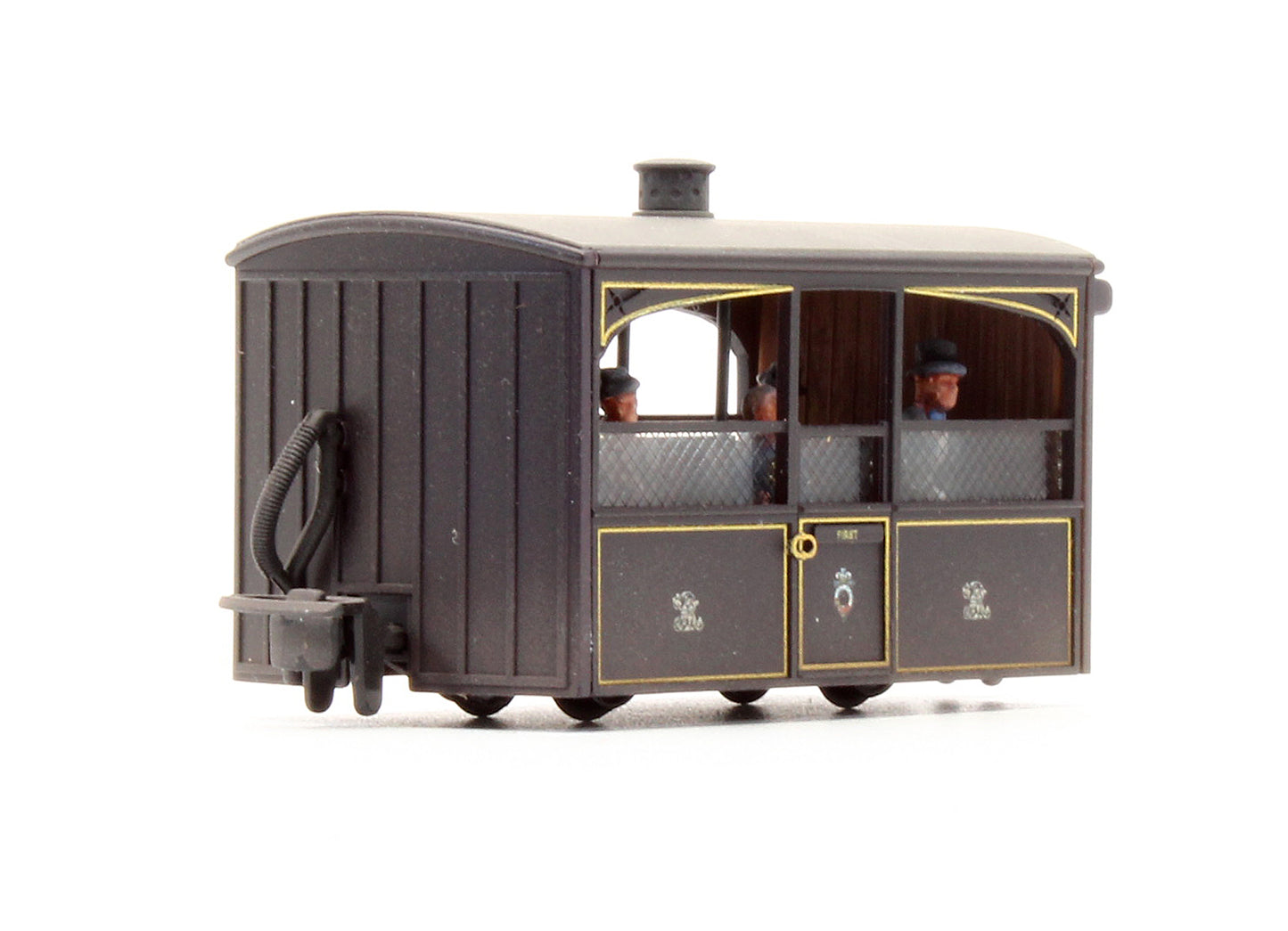 Pre-Owned Ffestiniog 'Bug Box' Zoo Car Coach, FR Victorian Plum & Cream - Custom Weathered
