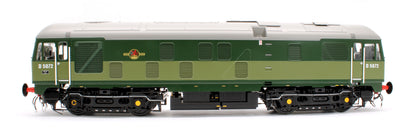 Class 24/0 BR Two-Tone Green D5072 (Small Yellow Panels) Diesel Locomotive