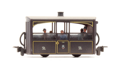 Pre-Owned Ffestiniog 'Bug Box' Zoo Car Coach, FR Victorian Plum & Cream - Custom Weathered