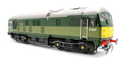 Class 24/0 BR Two-Tone Green D5072 (Small Yellow Panels) Diesel Locomotive