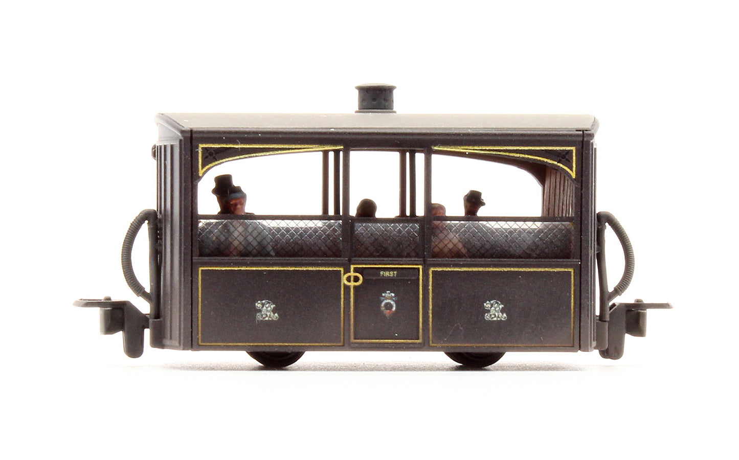 Pre-Owned Ffestiniog 'Bug Box' Zoo Car Coach, FR Victorian Plum & Cream - Custom Weathered