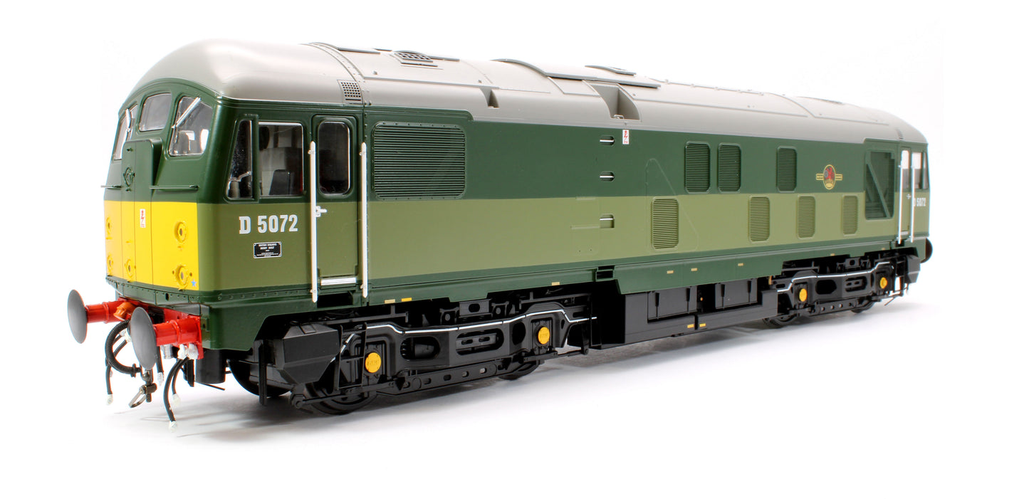 Class 24/0 BR Two-Tone Green D5072 (Small Yellow Panels) Diesel Locomotive