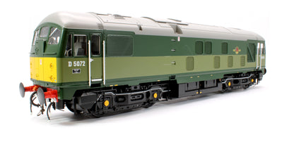Class 24/0 BR Two-Tone Green D5072 (Small Yellow Panels) Diesel Locomotive