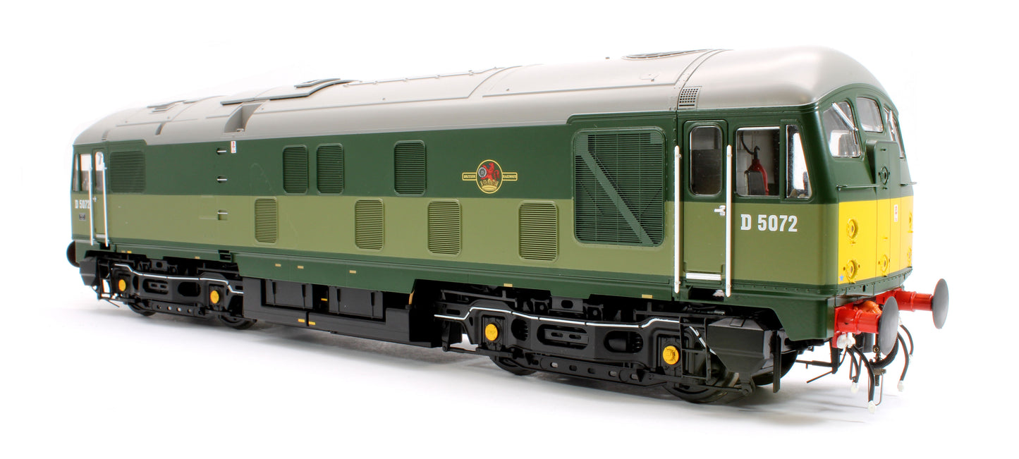 Class 24/0 BR Two-Tone Green D5072 (Small Yellow Panels) Diesel Locomotive