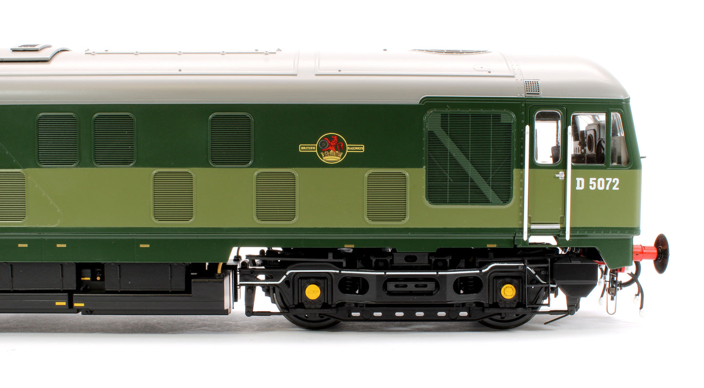 Class 24/0 BR Two-Tone Green D5072 (Small Yellow Panels) Diesel Locomotive