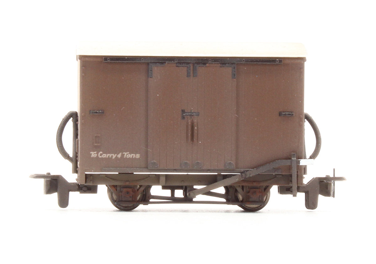 Pre-Owned Box Van, Brown Unlettered - Custom Weathered
