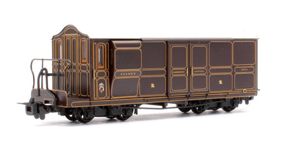 Pre-Owned Ffestiniog Railway Curly Roof Van No.1 FR Lined Plum
