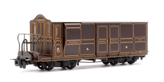 Pre-Owned Ffestiniog Railway Curly Roof Van No.1 FR Lined Plum