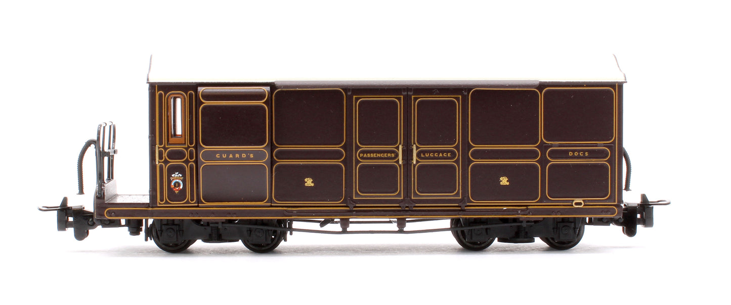 Ffestiniog Railway Curly Roof Van No.1 FR Lined Plum