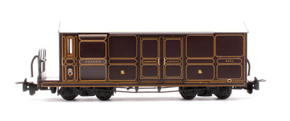 Pre-Owned Ffestiniog Railway Curly Roof Van No.1 FR Lined Plum