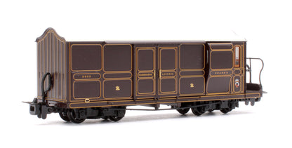 Ffestiniog Railway Curly Roof Van No.1 FR Lined Plum