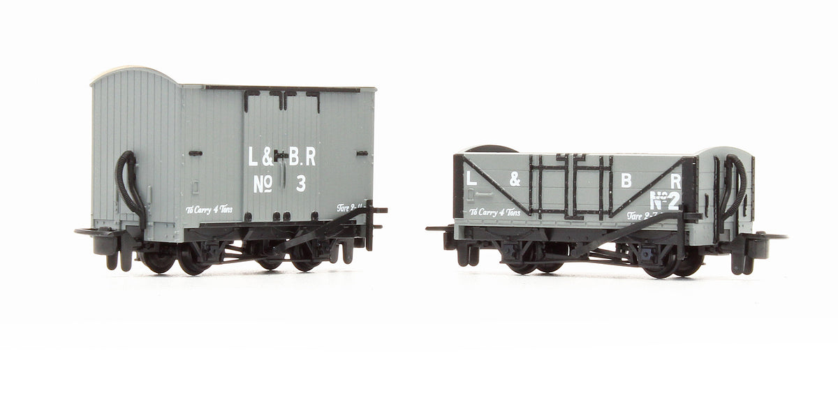 Pre-Owned GLT OO-9 L&BR Livery Open Wagon & Box Van Limited Edition Set