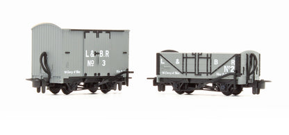 Pre-Owned GLT OO-9 L&BR Livery Open Wagon & Box Van Limited Edition Set