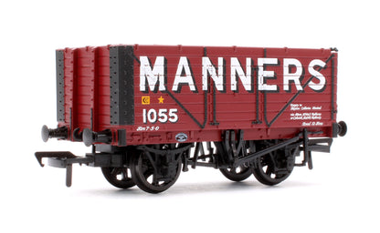 8 Plank End Door Wagon 'Manners' Red No.1055