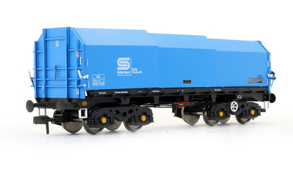 Pre-Owned ACC2121-BSC-2 JSA Bogie Covered Steel Wagon Twin Pack - British Steel 2 - BSSP 4036, BSSP 4048
