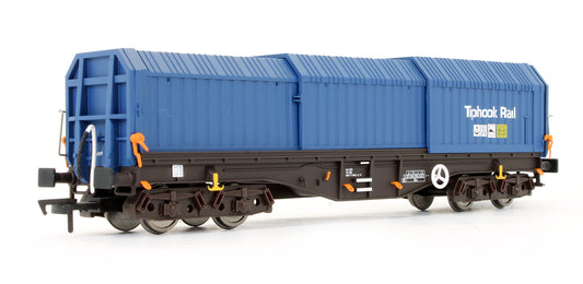 Pre-Owned 4F-039-014 Telescopic Hood Wagon Tiphook Rail Blue 33 70 0899 042-2
