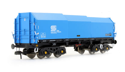 Pre-Owned JSA Bogie Covered Steel Wagon Twin Pack - British Steel 1 - BSSP 4025, BSSP 4032