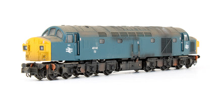 Pre-Owned Class 40141 BR Blue Diesel Locomotive - Custom Weathered - DCC Sound