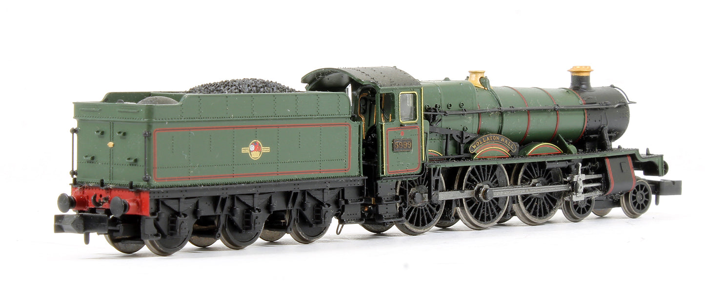 Pre-Owned Hall Class 5999 'Wollaton Hall' BR Lined Green Late Crest Steam Locomotive