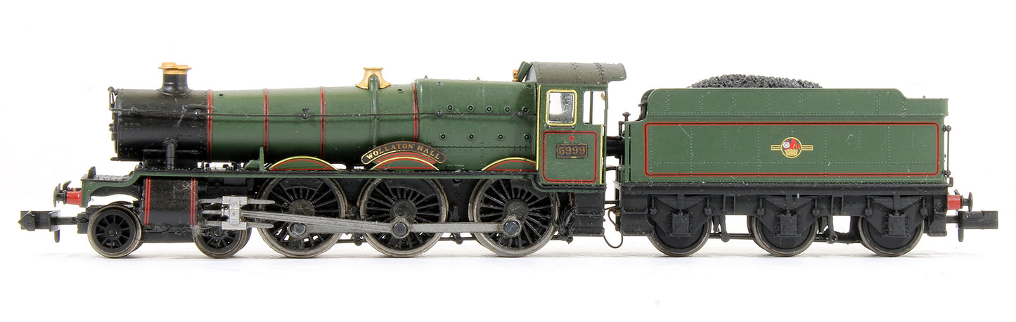 Pre-Owned Hall Class 5999 'Wollaton Hall' BR Lined Green Late Crest Steam Locomotive