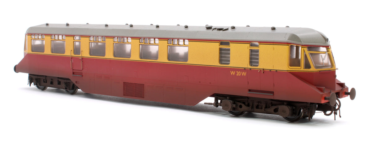 Pre-Owned GWR Passenger Railcar BR Crimson/Cream W20W (Grey Roof) Diesel Locomotive - Weathered