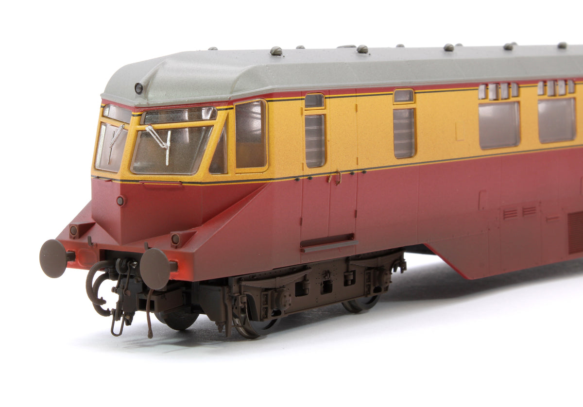 Pre-Owned GWR Passenger Railcar BR Crimson/Cream W20W (Grey Roof) Diesel Locomotive - Weathered