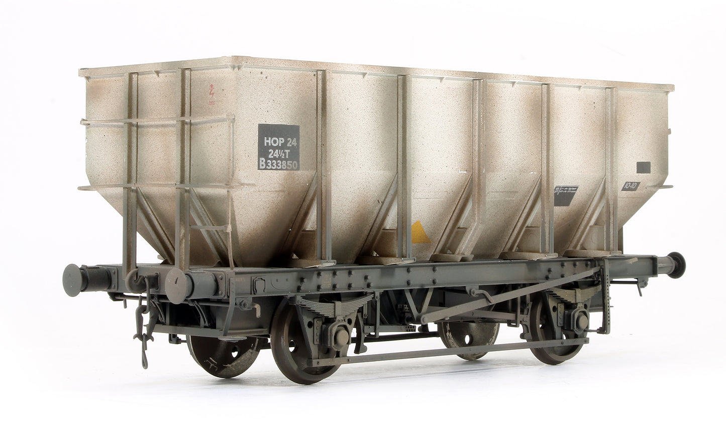 Pre-Owned BR 24.5T HOP24/HUO Coal Hopper - L - B333850 - Grey (Custom Weathered)