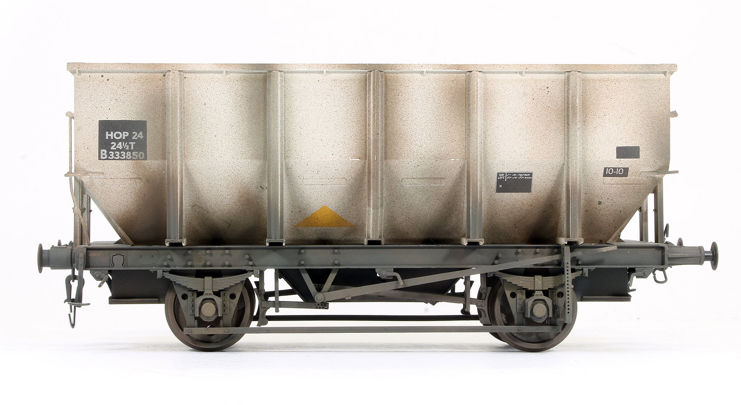 Pre-Owned BR 24.5T HOP24/HUO Coal Hopper - L - B333850 - Grey (Custom Weathered)