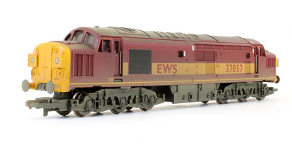 Pre-Owned Set Of 2 EWS Class 37 Diesel Locomotives Powered & Dummy (Weathered)