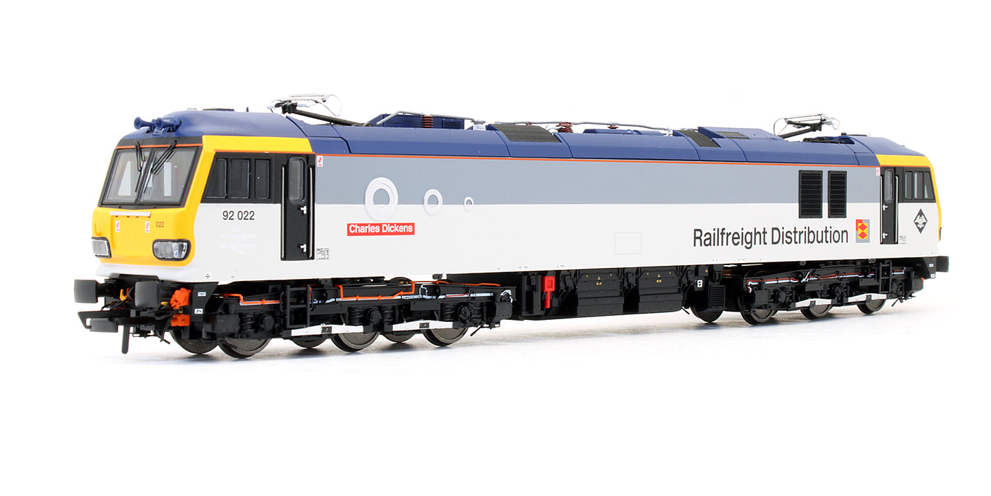 Pre-Owned ACC2197 Class 92022 'Charles Dickens' Railfreight Distribution Electric Locomotive - Limited Edition - DCC Fitted