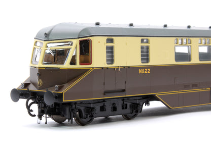 GWR Passenger Railcar GWR Chocolate/Cream No.22 with Monogram (Grey Roof) Diesel Locomotive