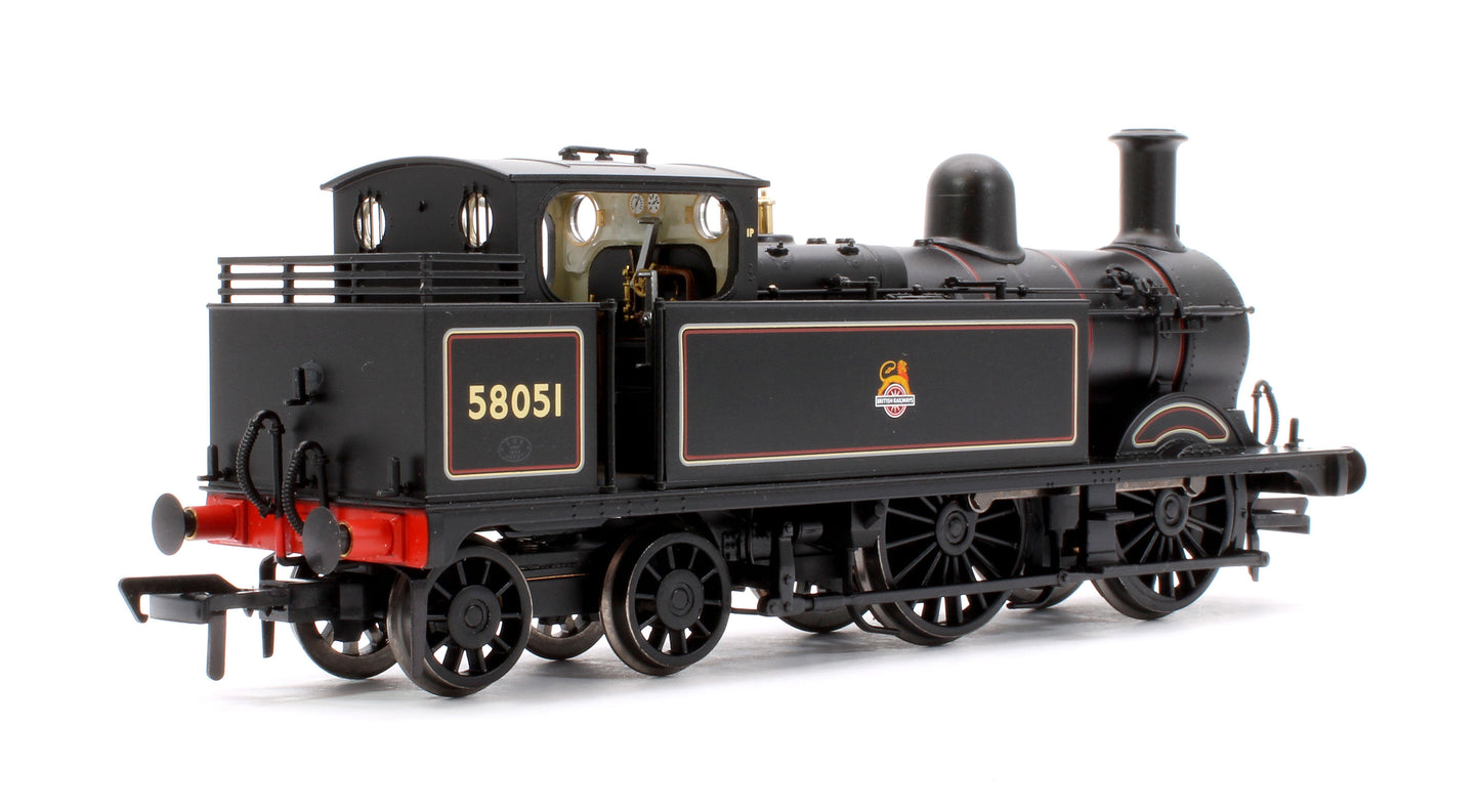 MR 1532 (1P) Tank 58051 BR Lined Black (Early Emblem) Steam Locomotive - DCC Sound